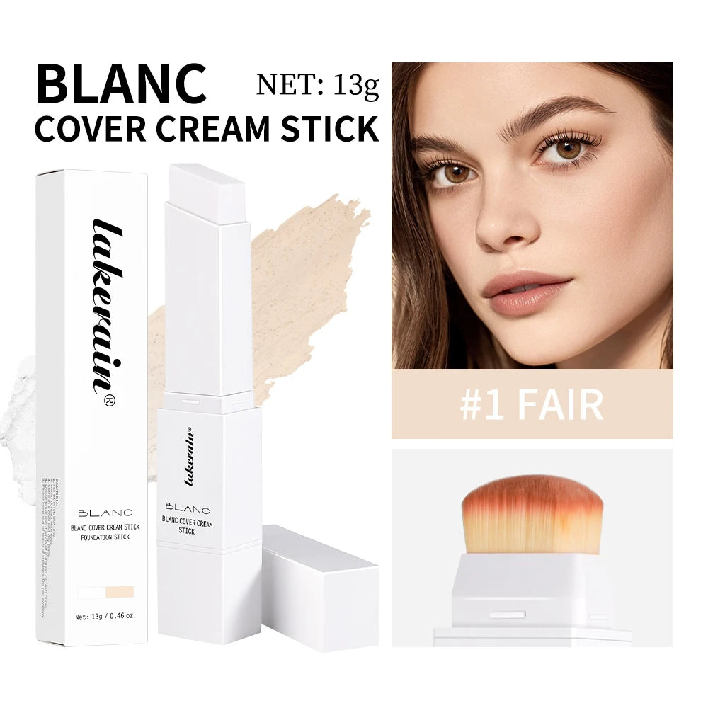 Bâton de Fond de Teint Adaptatif avec Brosse | Haute Couverture & Soin