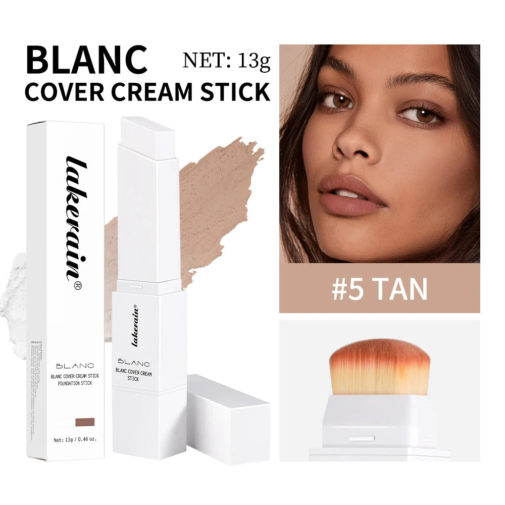 Bâton de Fond de Teint Adaptatif avec Brosse | Haute Couverture & Soin